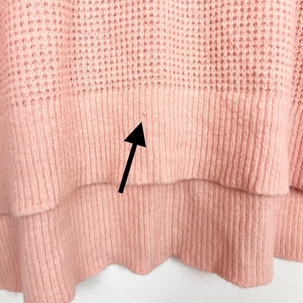 Free People Intimately Free C.O.M.F.Y.
Waffle Knit V-Neck Oversized Sweater - Picture 10 of 14